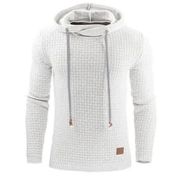 image-Men's Jacquard Sweater Long-sleeved Hoodie Warm Color Hooded Sweatshirt Jacket