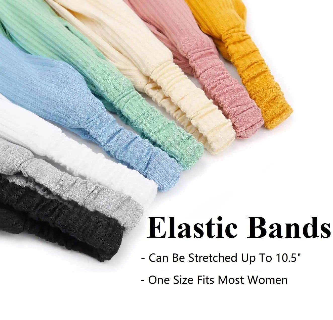 image-4Pcs Headbands for Women Twist Knotted Boho Stretchy Hair Bands for Girls Cross Turban Hairband Women Hair Accessories Headwear