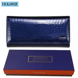 image-Free Gift Genuine Leather Women's Wallets Long Ladies Double Zipper Wallet Clutch Money Bag Design Purse Fashion Purses VK-AE501