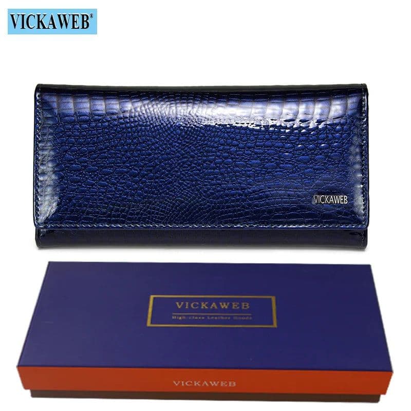 image-Free Gift Genuine Leather Women's Wallets Long Ladies Double Zipper Wallet Clutch Money Bag Design Purse Fashion Purses VK-AE501