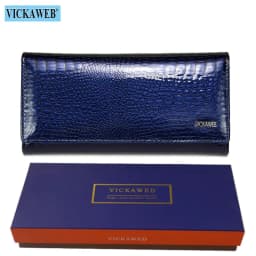 image-Free Gift Genuine Leather Women's Wallets Long Ladies Double Zipper Wallet Clutch Money Bag Design Purse Fashion Purses VK-AE501