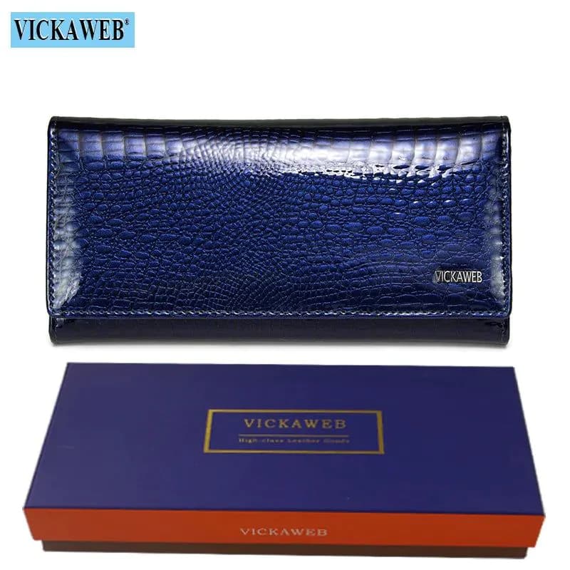 image-Free Gift Genuine Leather Women's Wallets Long Ladies Double Zipper Wallet Clutch Money Bag Design Purse Fashion Purses VK-AE501
