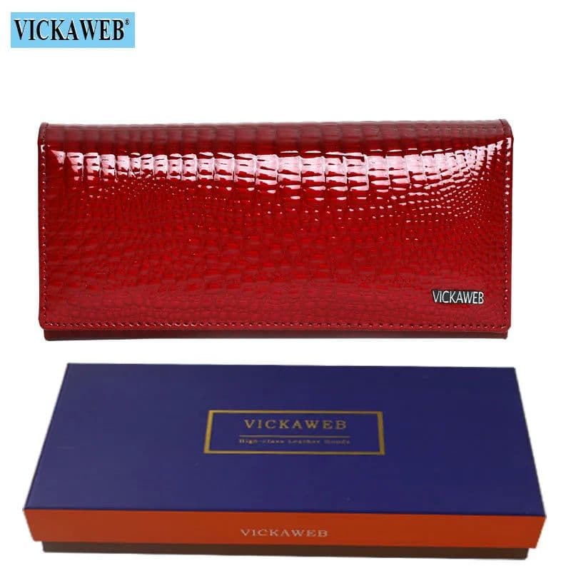 image-Free Gift Genuine Leather Women's Wallets Long Ladies Double Zipper Wallet Clutch Money Bag Design Purse Fashion Purses VK-AE501