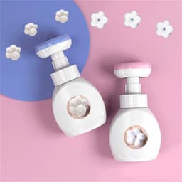 image-Flower Shaped Foam Dispenser Flower Shape Hand Soap Foam Hand Dispenser Flower Stamp Dispenser Foaming Soap Dispenser for Kids