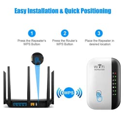 image-300Mbps Wireless WIFI Repeater 2.4G Router Wifi Range Extender Wi-Fi Signal Amplifier 802.11N Network Card Adapter for PC