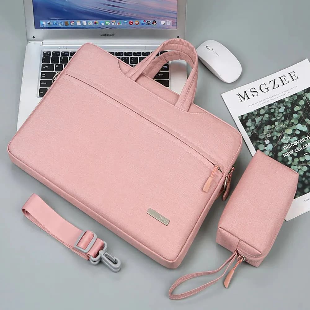 image-Laptop Bag Sleeve Case 12 13.3 15.6 14 inch Shoulder Notebook bag For Macbook Air Pro M1 Lenovo Dell Huawei handbag Briefcase