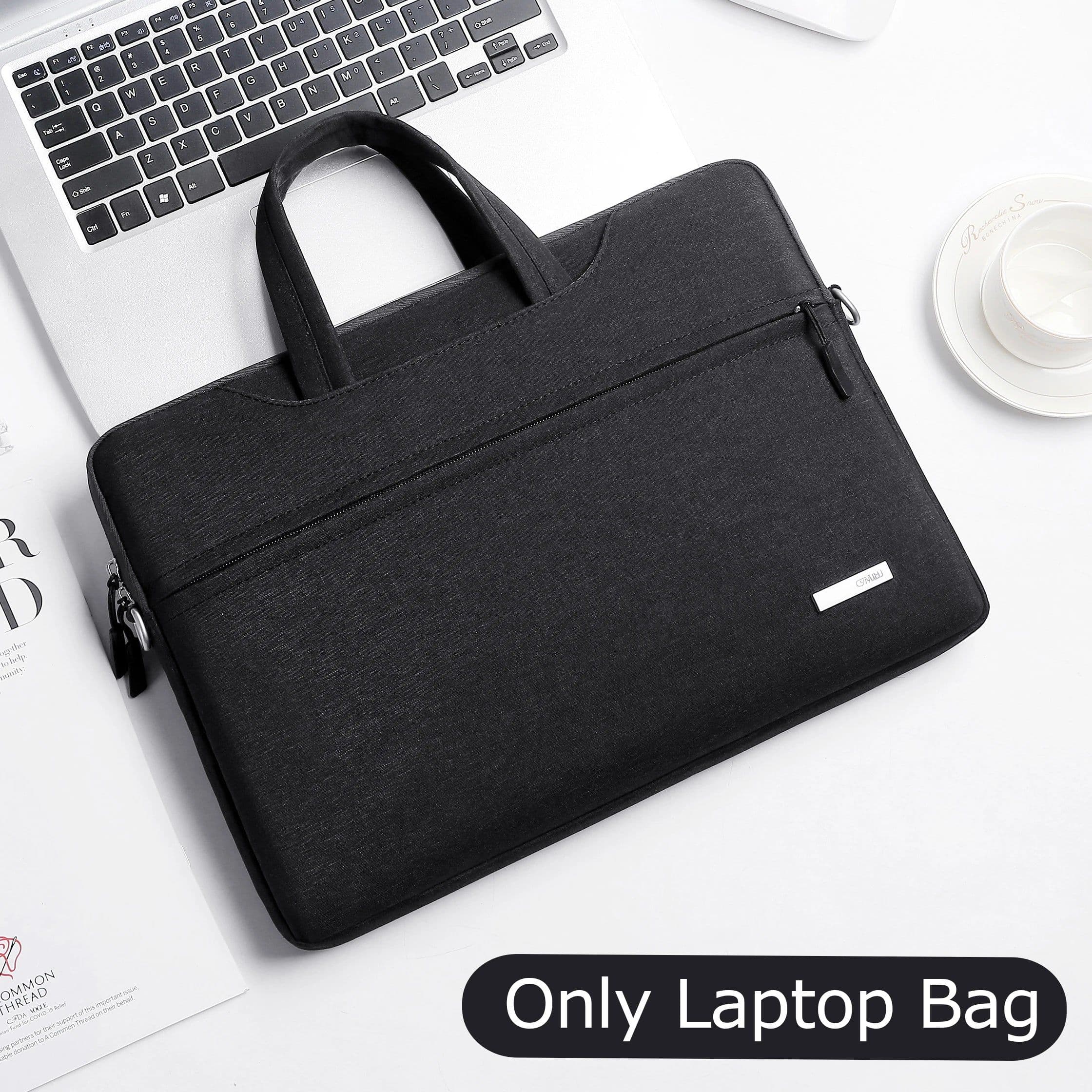 image-Laptop Bag Sleeve Case 12 13.3 15.6 14 inch Shoulder Notebook bag For Macbook Air Pro M1 Lenovo Dell Huawei handbag Briefcase