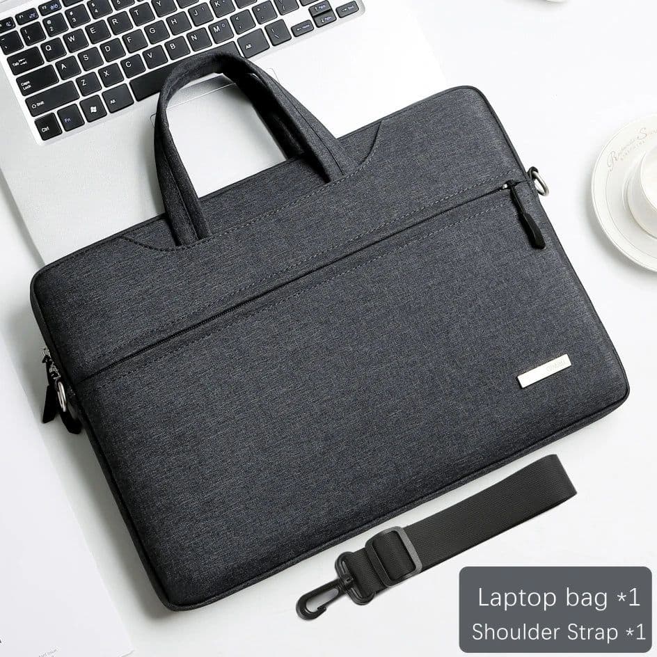 image-Laptop Bag Sleeve Case 12 13.3 15.6 14 inch Shoulder Notebook bag For Macbook Air Pro M1 Lenovo Dell Huawei handbag Briefcase