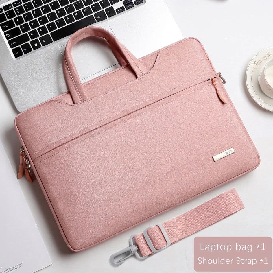 image-Laptop Bag Sleeve Case 12 13.3 15.6 14 inch Shoulder Notebook bag For Macbook Air Pro M1 Lenovo Dell Huawei handbag Briefcase