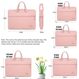 image-Laptop Bag Sleeve Case 12 13.3 15.6 14 inch Shoulder Notebook bag For Macbook Air Pro M1 Lenovo Dell Huawei handbag Briefcase