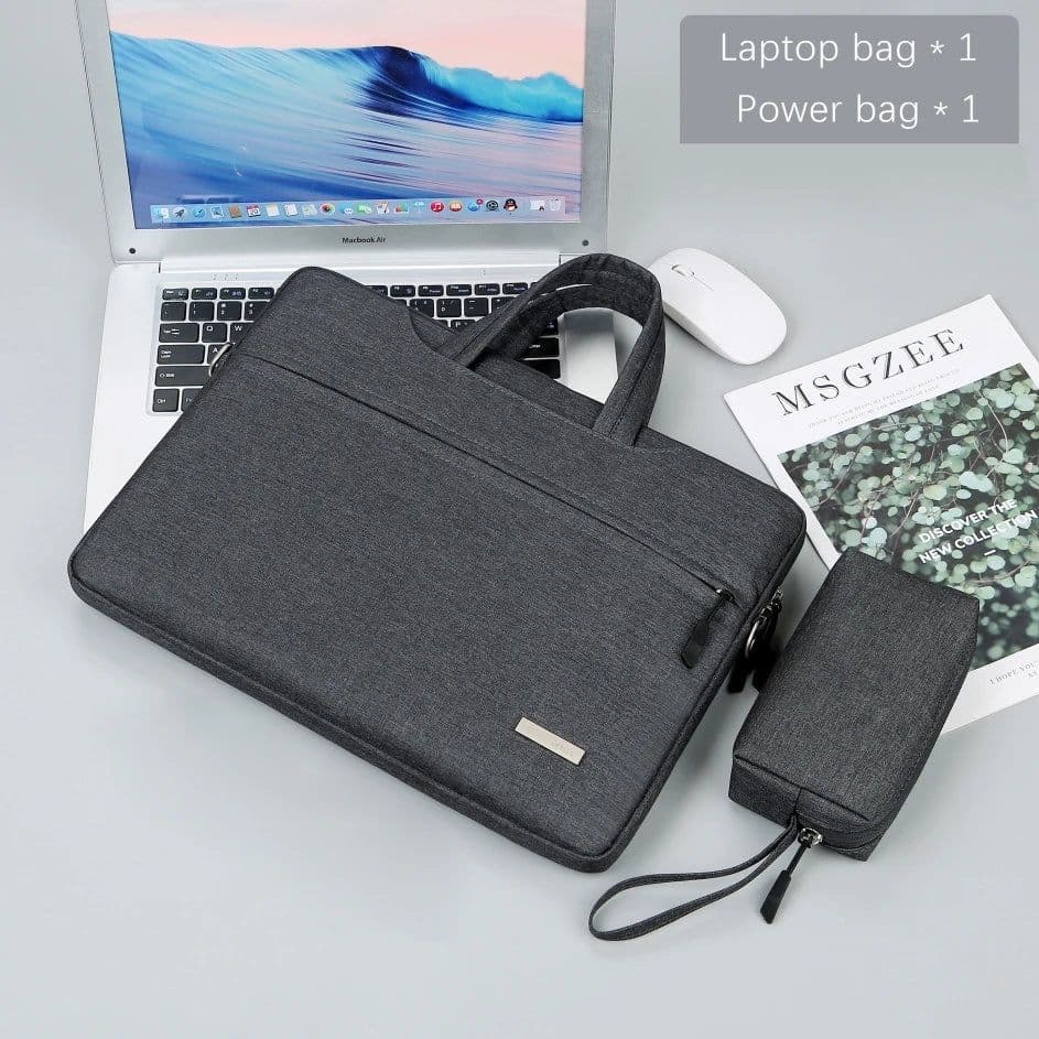 image-Laptop Bag Sleeve Case 12 13.3 15.6 14 inch Shoulder Notebook bag For Macbook Air Pro M1 Lenovo Dell Huawei handbag Briefcase