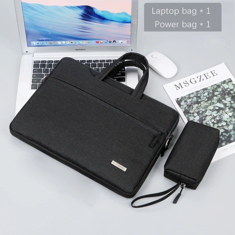 image-Laptop Bag Sleeve Case 12 13.3 15.6 14 inch Shoulder Notebook bag For Macbook Air Pro M1 Lenovo Dell Huawei handbag Briefcase