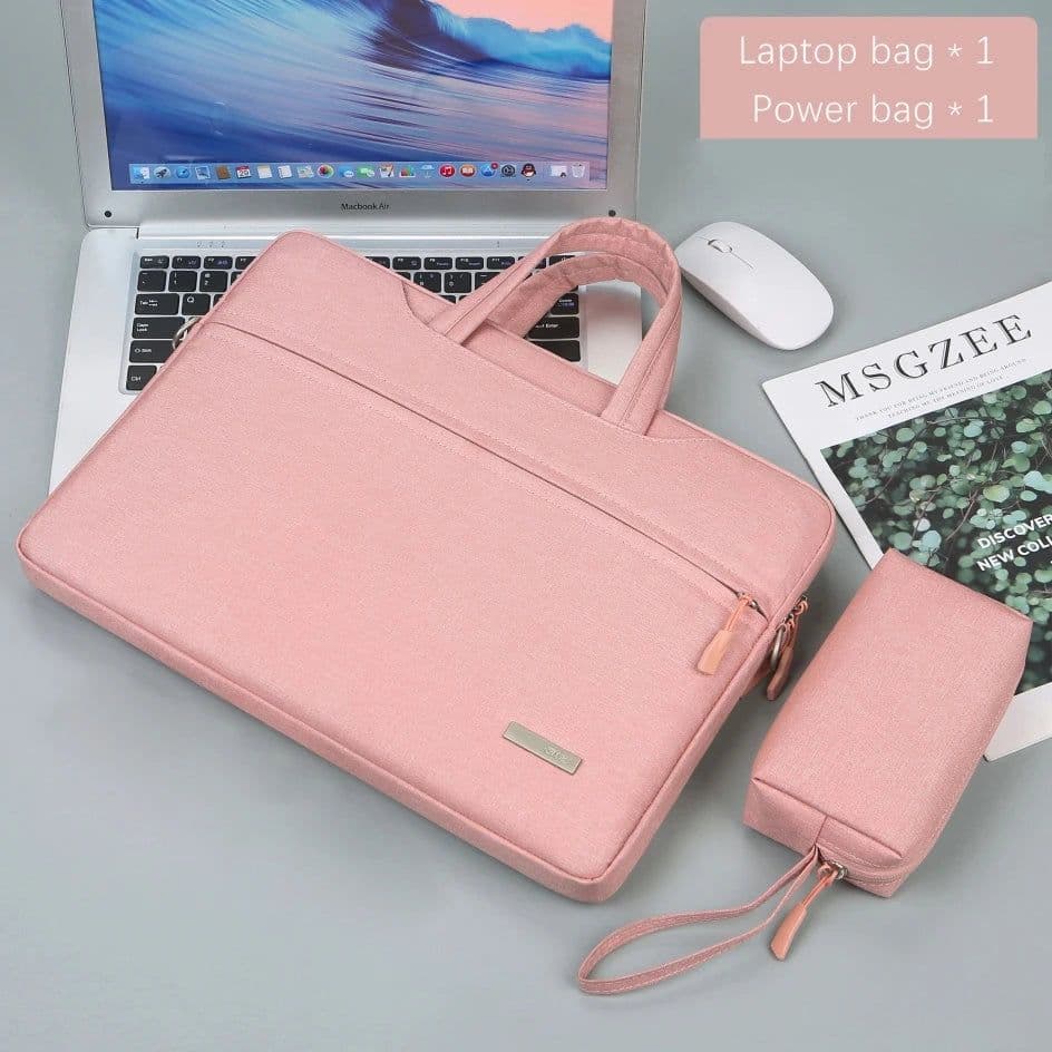 image-Laptop Bag Sleeve Case 12 13.3 15.6 14 inch Shoulder Notebook bag For Macbook Air Pro M1 Lenovo Dell Huawei handbag Briefcase