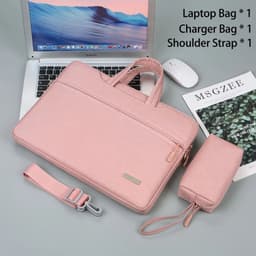 image-Laptop Bag Sleeve Case 12 13.3 15.6 14 inch Shoulder Notebook bag For Macbook Air Pro M1 Lenovo Dell Huawei handbag Briefcase