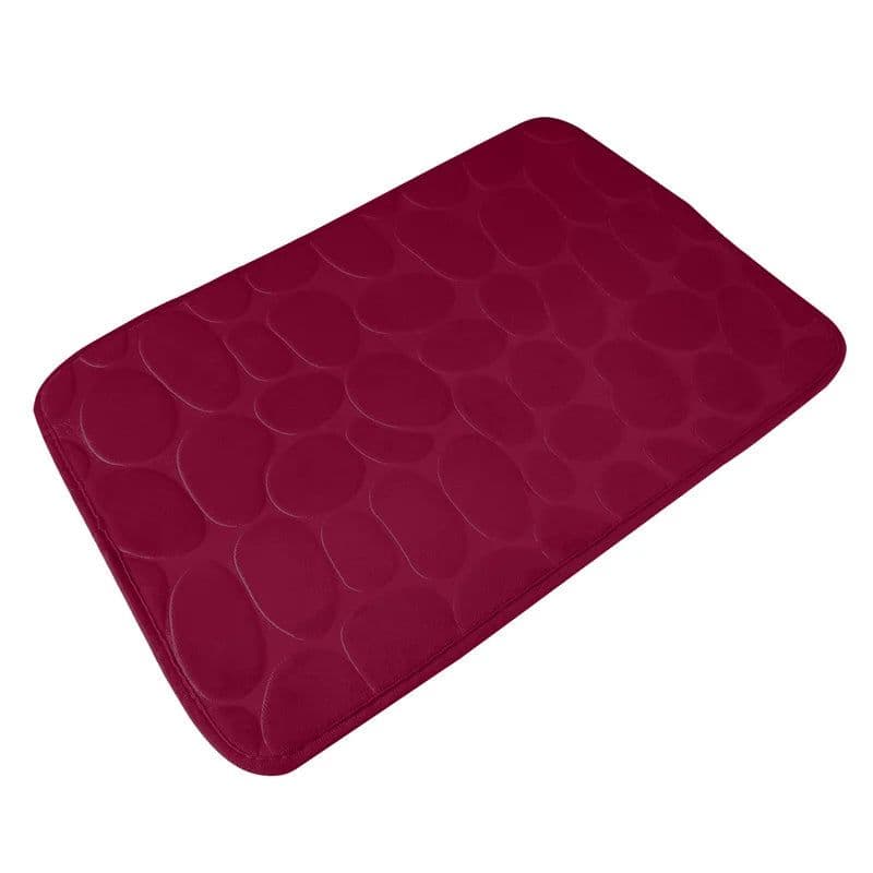 image-Bathroom Bath Mat Set Soft Non Slip Cobblestone Mat Bathroom Rug Absorbent Shower Carpets Cover Floor