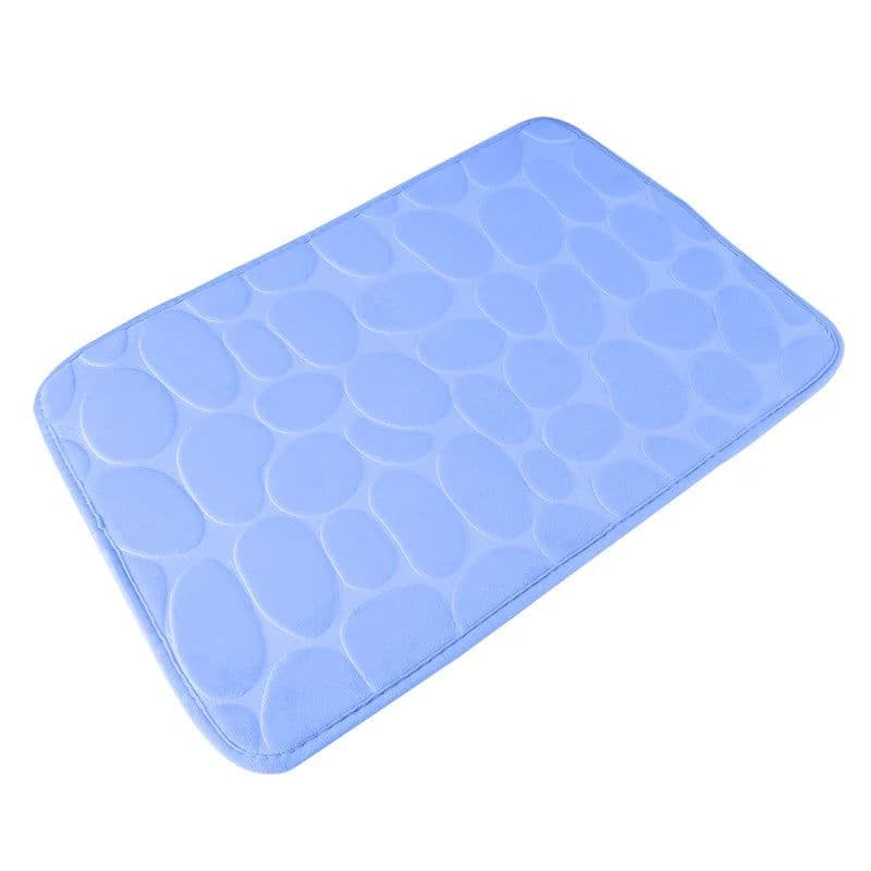 image-Bathroom Bath Mat Set Soft Non Slip Cobblestone Mat Bathroom Rug Absorbent Shower Carpets Cover Floor