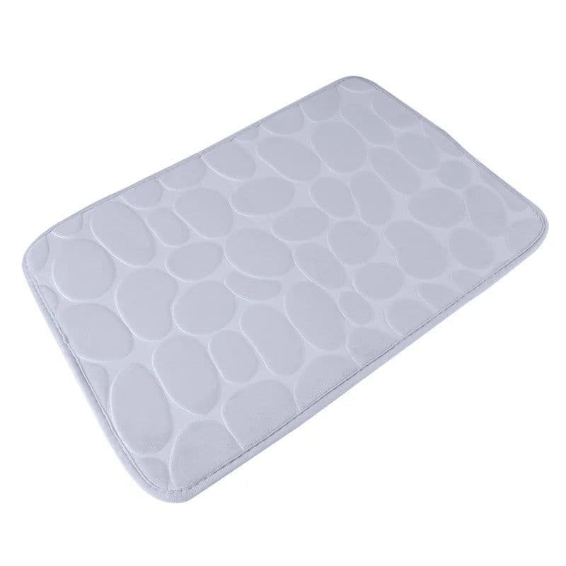 image-Bathroom Bath Mat Set Soft Non Slip Cobblestone Mat Bathroom Rug Absorbent Shower Carpets Cover Floor