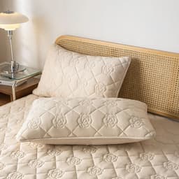image-1 Piece Waterproof jacquard Fabric Pillowcase Moisture And Sweat Proof Pillow Cover 48x74cm For Bedroom Home Hotel Detor