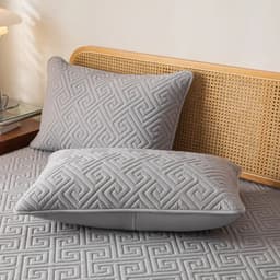 image-1 Piece Waterproof jacquard Fabric Pillowcase Moisture And Sweat Proof Pillow Cover 48x74cm For Bedroom Home Hotel Detor