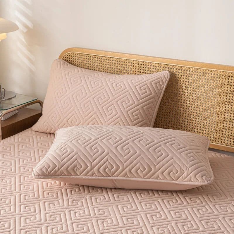 image-1 Piece Waterproof jacquard Fabric Pillowcase Moisture And Sweat Proof Pillow Cover 48x74cm For Bedroom Home Hotel Detor