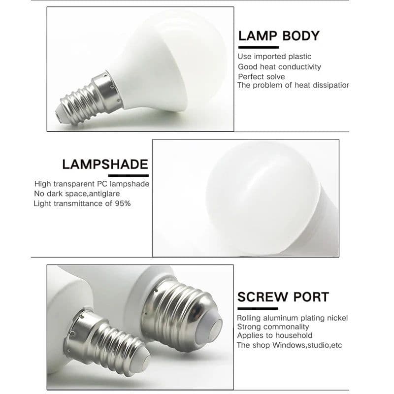 image-LED E14 LED lamp E27 LED bulb AC 220V 230V 240V 20W 18W 15W 12W 9W 6W 3W Lampada LED Spotlight Table lamp Lamps light