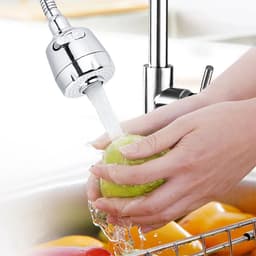 image-Kitchen gadgets 2/3 Mode Faucet 360 Degree Rotation Filter Extension Tube Shower Water Saving Tap Universal Kitchen Accessories