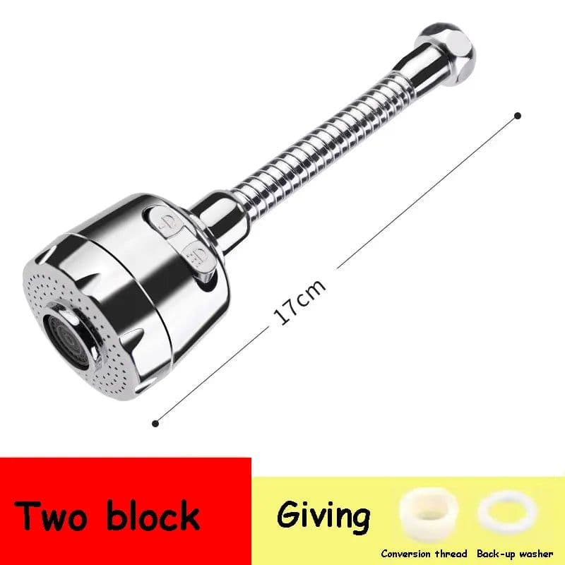 image-Kitchen gadgets 2/3 Mode Faucet 360 Degree Rotation Filter Extension Tube Shower Water Saving Tap Universal Kitchen Accessories