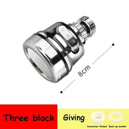 image-Kitchen gadgets 2/3 Mode Faucet 360 Degree Rotation Filter Extension Tube Shower Water Saving Tap Universal Kitchen Accessories