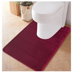 image-Household Slow Rebound U-Shaped Water Absorbing Mats Bathroom Toilet Mats Kitchen Mats Toilet Floor Mats Toilet Accessories