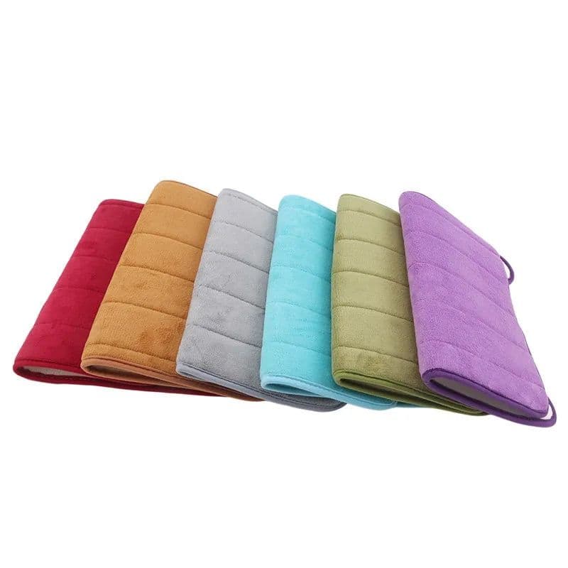 image-Household Slow Rebound U-Shaped Water Absorbing Mats Bathroom Toilet Mats Kitchen Mats Toilet Floor Mats Toilet Accessories