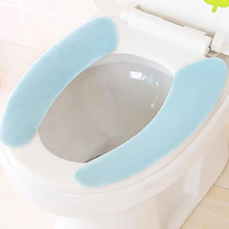image-Household Slow Rebound U-Shaped Water Absorbing Mats Bathroom Toilet Mats Kitchen Mats Toilet Floor Mats Toilet Accessories