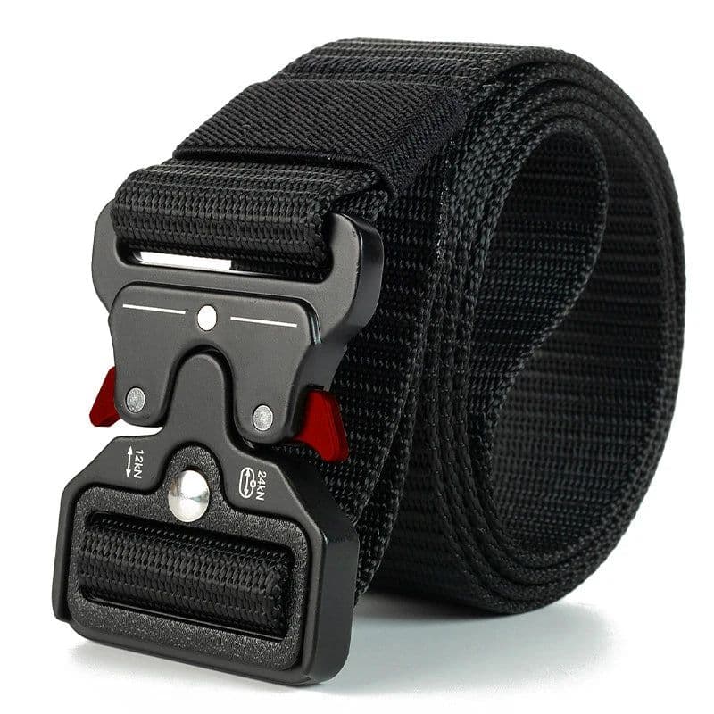 image-Compass Tactical Belt Quick Release Outdoor Military Belt Real Nylon Sports Accessories Men And Women Black Plastics Belt