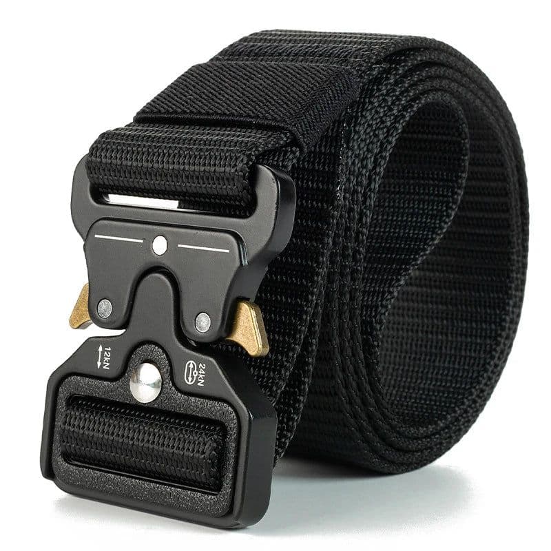 image-Compass Tactical Belt Quick Release Outdoor Military Belt Real Nylon Sports Accessories Men And Women Black Plastics Belt
