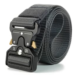 image-Compass Tactical Belt Quick Release Outdoor Military Belt Real Nylon Sports Accessories Men And Women Black Plastics Belt