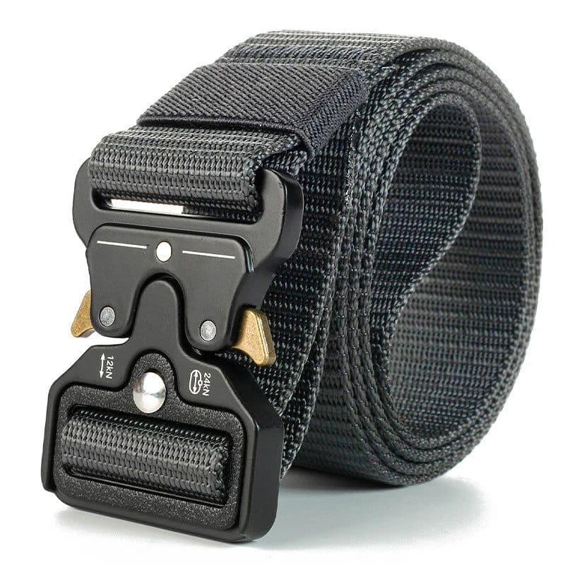 image-Compass Tactical Belt Quick Release Outdoor Military Belt Real Nylon Sports Accessories Men And Women Black Plastics Belt