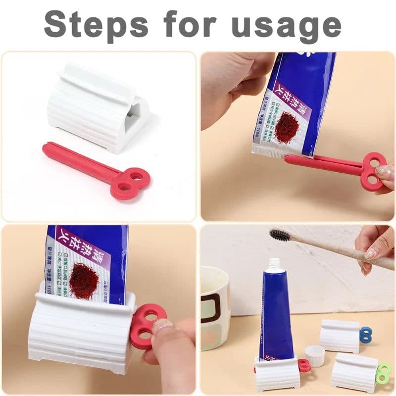 image-3/1pcs Toothpaste Squeezer Portable Manual Squeeze Tools Toothpaste Tube Facial Cleanser Dispenser Holder Bathroom Accessories