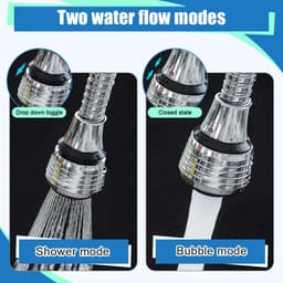 image-360 Degree Faucet Water Saving High Pressure Nozzle Tap Adapter Bathroom Sink Spray Bathroom Shower Rotatable Accessories
