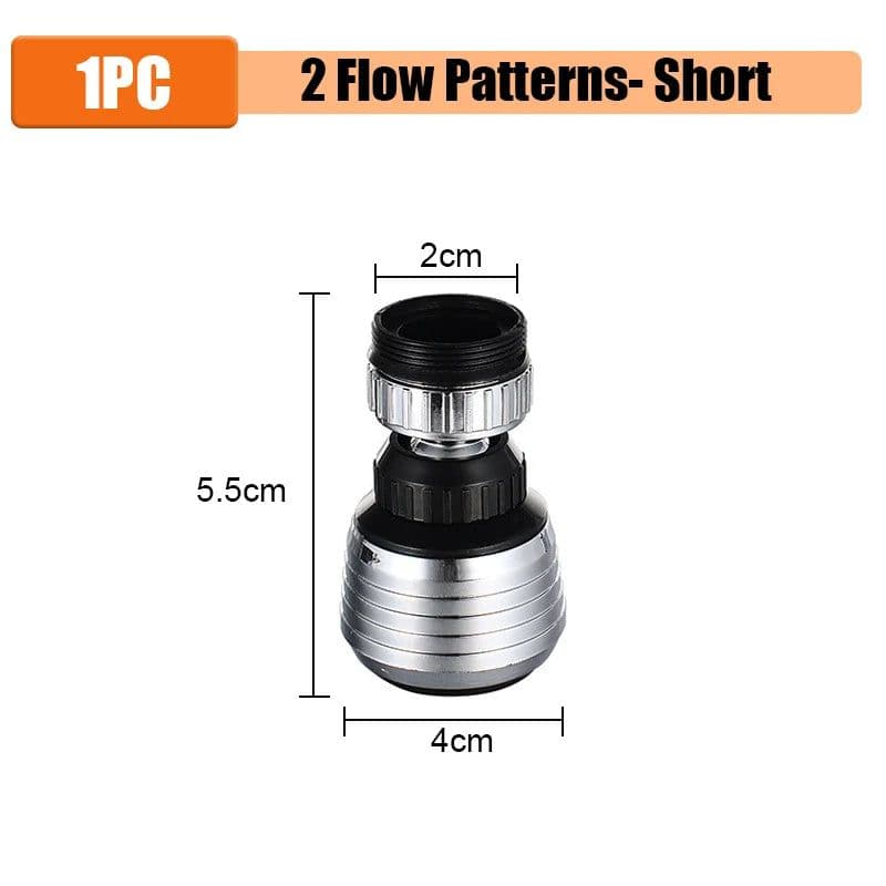 image-360 Degree Faucet Water Saving High Pressure Nozzle Tap Adapter Bathroom Sink Spray Bathroom Shower Rotatable Accessories