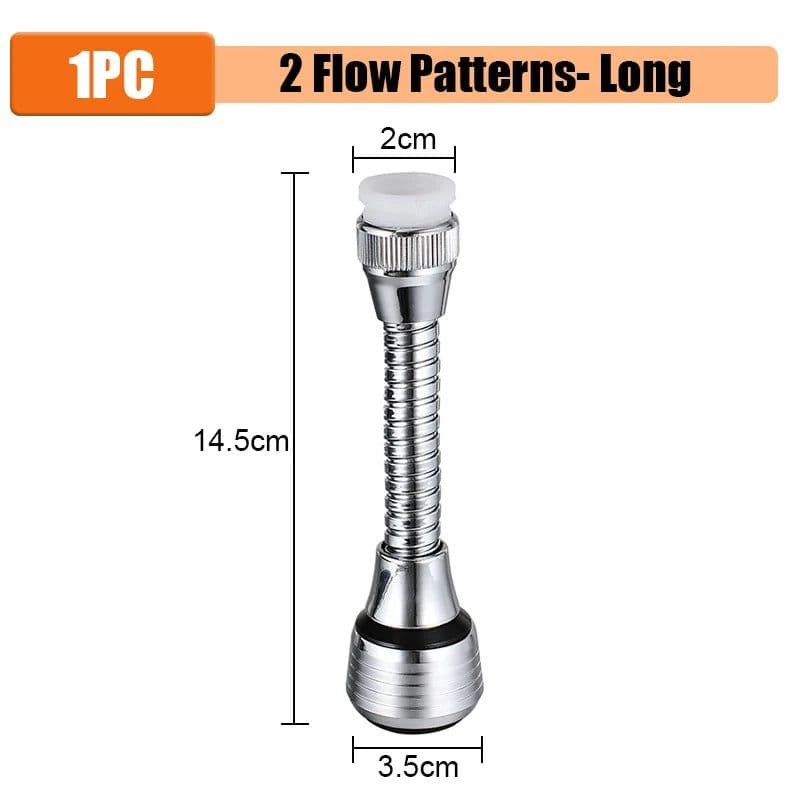 image-360 Degree Faucet Water Saving High Pressure Nozzle Tap Adapter Bathroom Sink Spray Bathroom Shower Rotatable Accessories