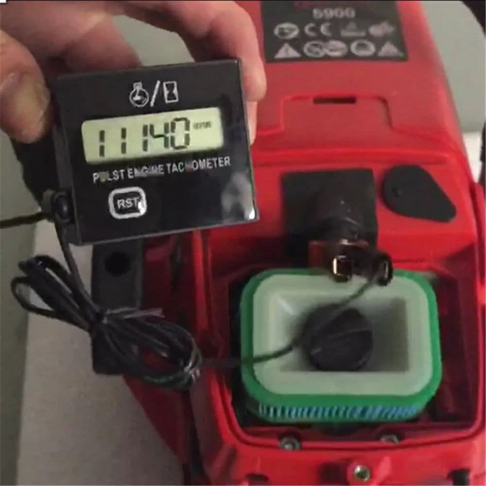 image-Gasoline engine moter speed tester inductive tach hour meter digital Tachometer clip style waterproof for motorcycle chainsaw