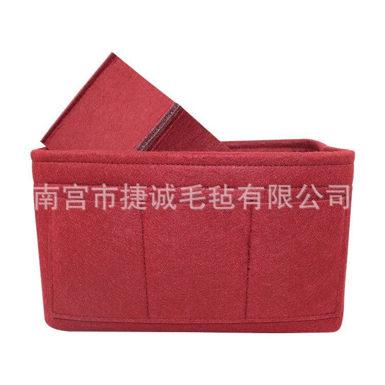 image-Felt Makeup Bag Organizer Insert Bag Handbag Multi-functional Travel Cosmetic Case Girl Toiletry Storage Bags 2019