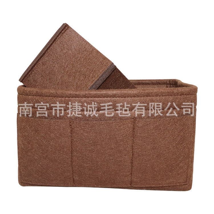 image-Felt Makeup Bag Organizer Insert Bag Handbag Multi-functional Travel Cosmetic Case Girl Toiletry Storage Bags 2019