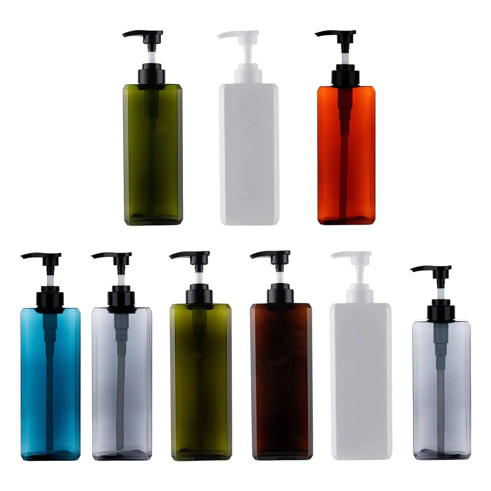 image-Hand Pump Soap Dispenser Bottle Laundry Detergent Dispenser Bathroom Hotel Decorative Restroom Countertop Kitchen Simple