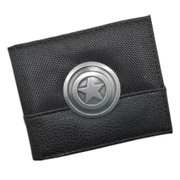 image-Free Shipping Metal Design Comics Marvel Captain America Wallet PU Leather Purse with Coin Pocket Gift for Young