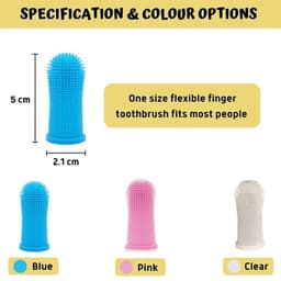 image-1PC Dog Super Soft Pet Finger Toothbrush Teeth Cleaning Bad Breath Care Nontoxic Silicone Tooth Brush Tool Dog Cat Supplies