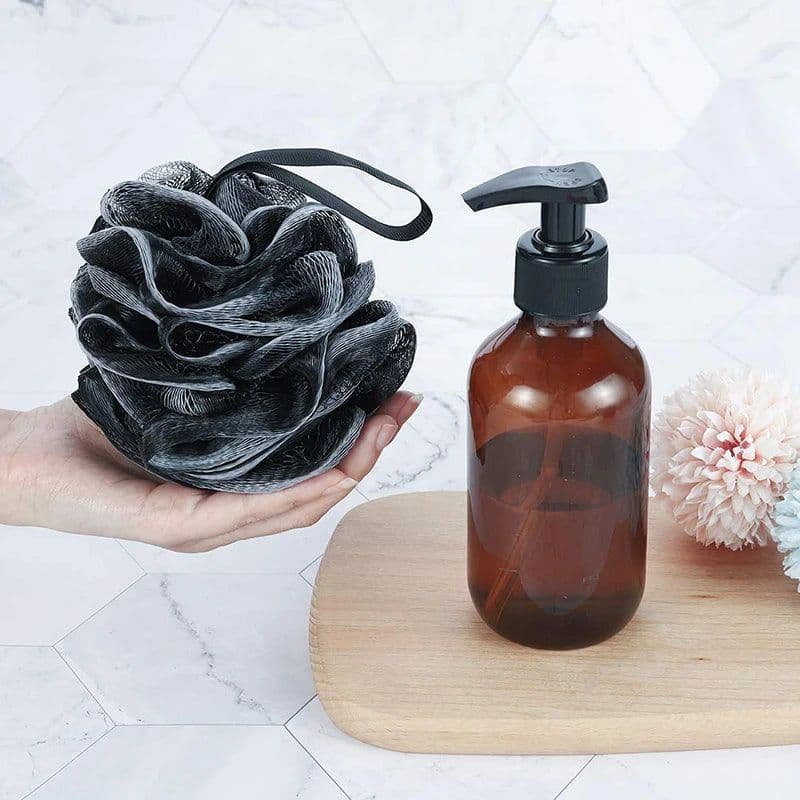 image-Shower Mesh Sponge Bath Puffs Bubble Ball Loofah Body Exfoliating Brush Soft Cleaner Skin Scrub Back Brush Bathroom Supplies