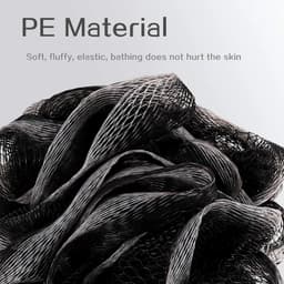 image-Shower Mesh Sponge Bath Puffs Bubble Ball Loofah Body Exfoliating Brush Soft Cleaner Skin Scrub Back Brush Bathroom Supplies