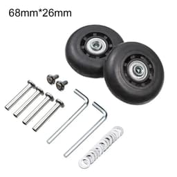 image-2Pcs Universal Replace Wheels Suitcase Parts Durable Replacement Axles Caster Wheel Repair Tools Kit Silent Caster With Screw