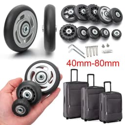 image-2Pcs Universal Replace Wheels Suitcase Parts Durable Replacement Axles Caster Wheel Repair Tools Kit Silent Caster With Screw