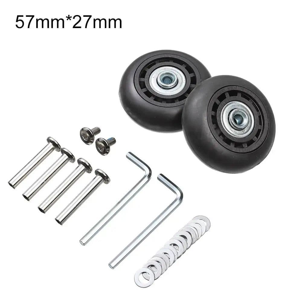 image-2Pcs Universal Replace Wheels Suitcase Parts Durable Replacement Axles Caster Wheel Repair Tools Kit Silent Caster With Screw